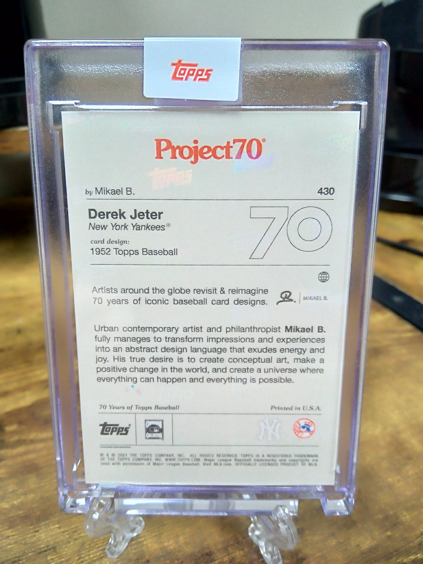 2021 Topps Project 70 * Derek Jeter * Mikael B. #430