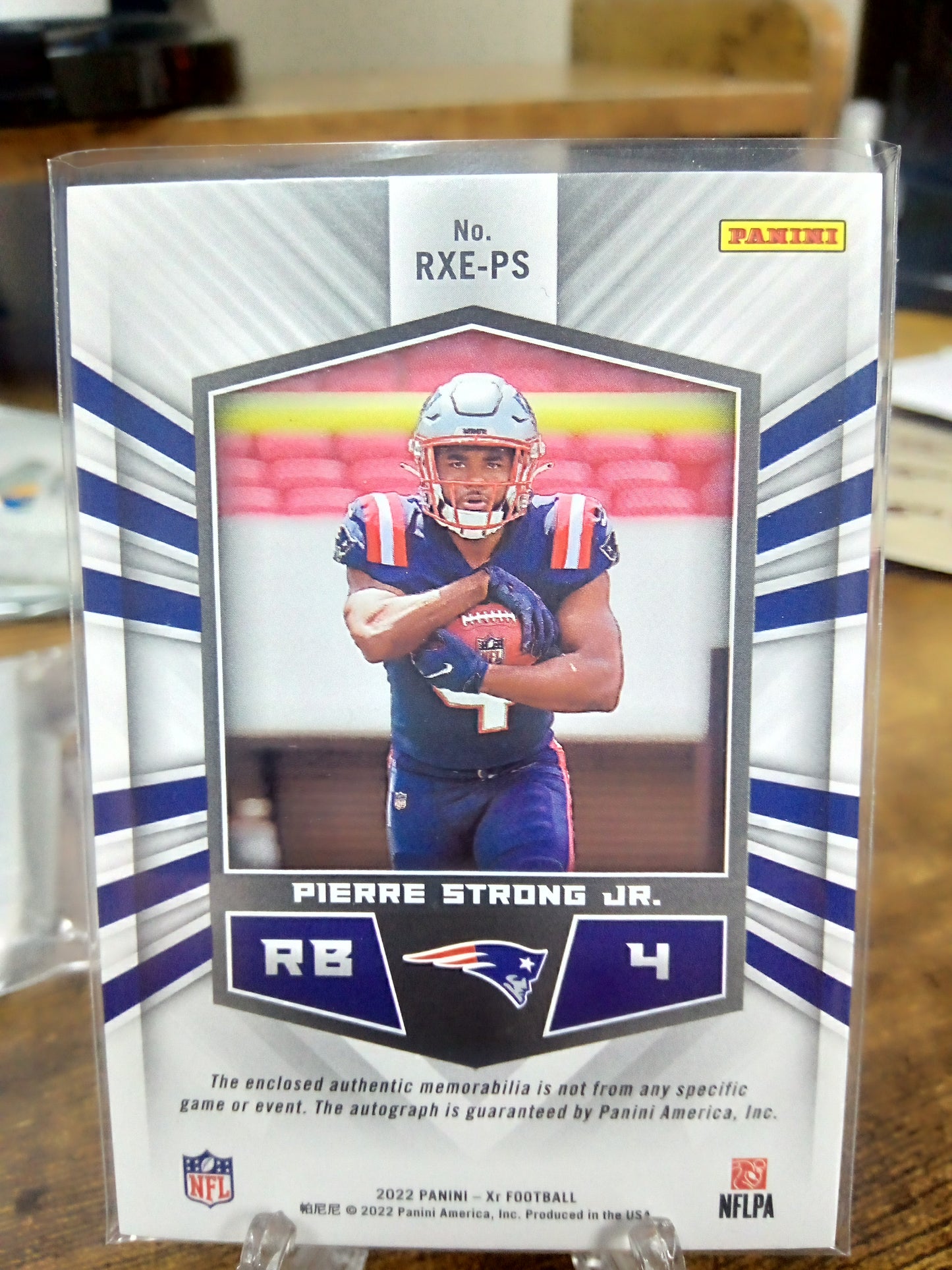 2022 Panini XR * Pierre Strong Jr * #34/49 Rookie Excellence RPA #RXE-PS