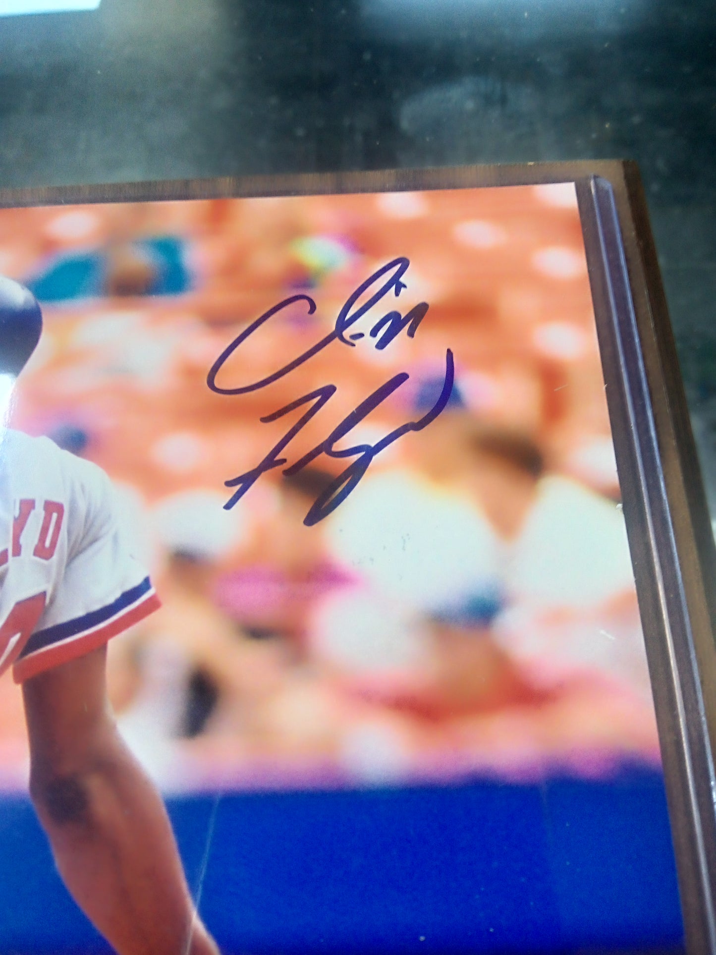 Cliff Floyd * Signed Photo * Custom Wood Plaque