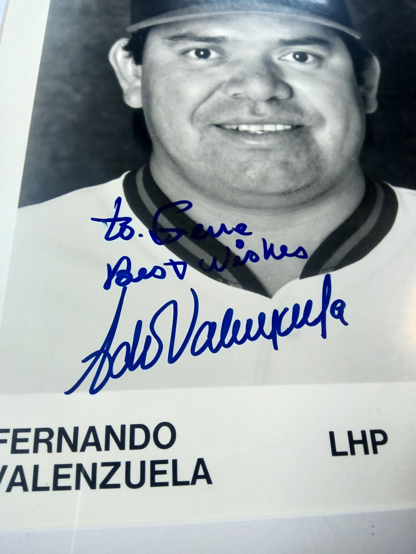 Fernando Valenzuela Signed California Angels 8 x 10 Framed Photo
