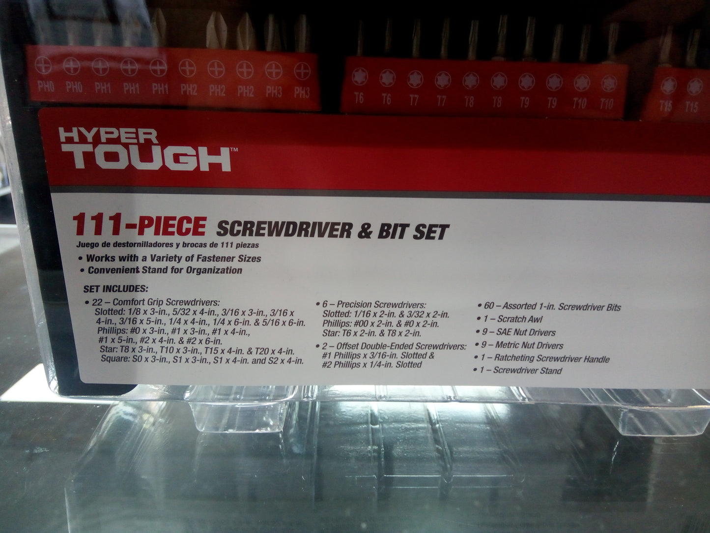Hyper Tough * 111 Piece Screwdriver & Bit Set