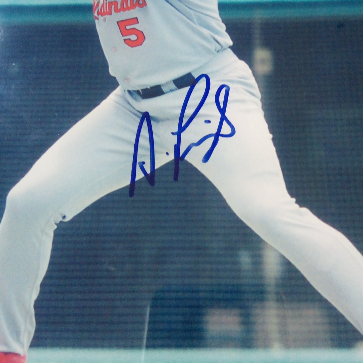 Albert Pujols Signed 8x10 Photo St Louis Cardinals * Custom Wood Plaque