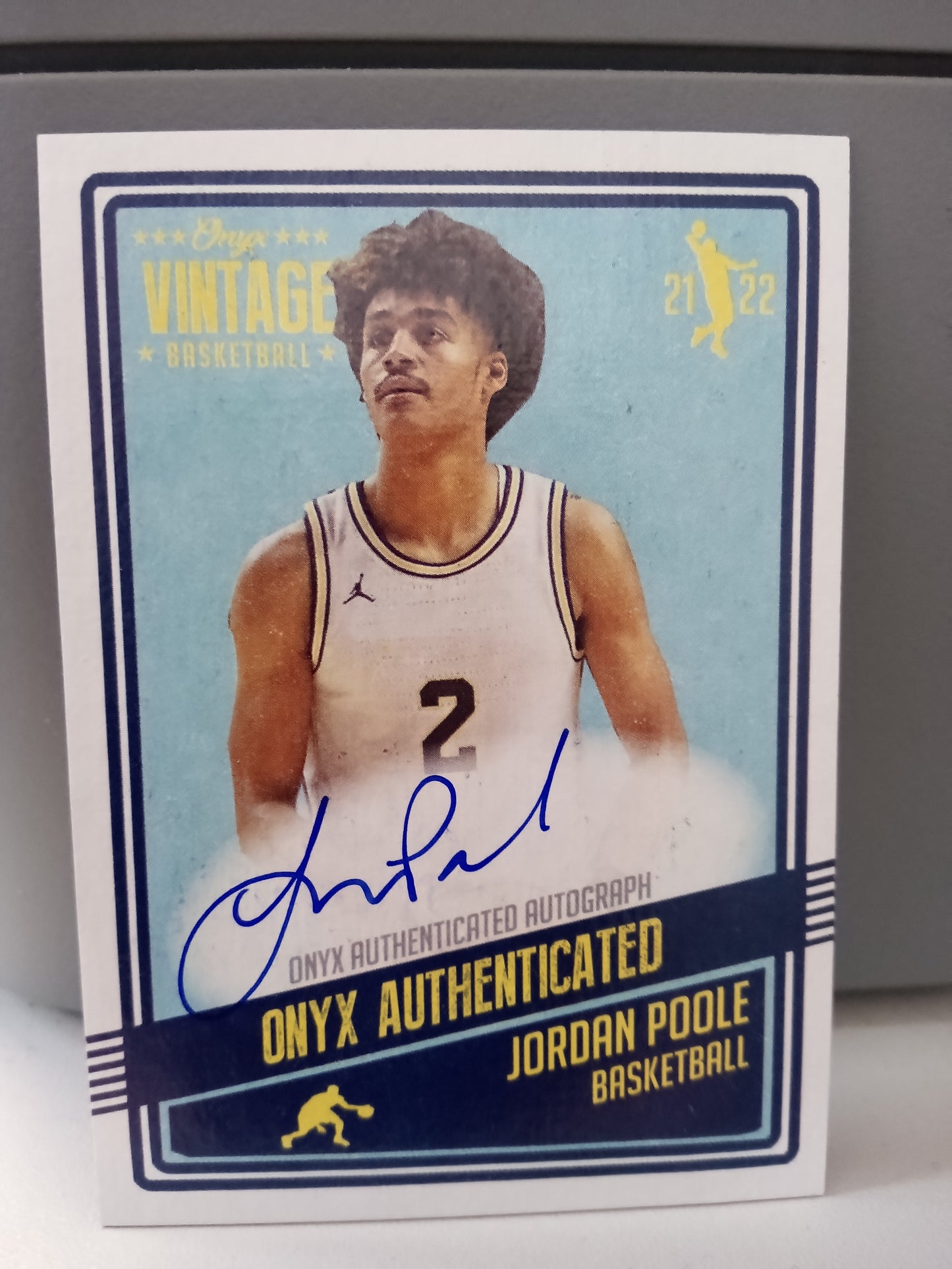 2021-22 Onyx Vintage * Jordan Poole * Blue Ink Auto #VAJP