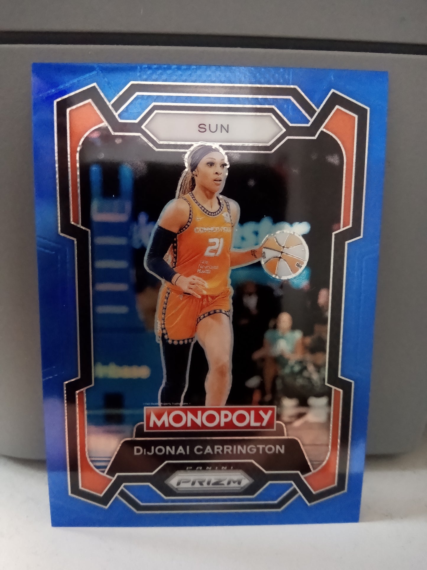 2024 WNBA Monopoly Prizm * Dijonai Carrington * #01/15 Boardwalk Blue #17