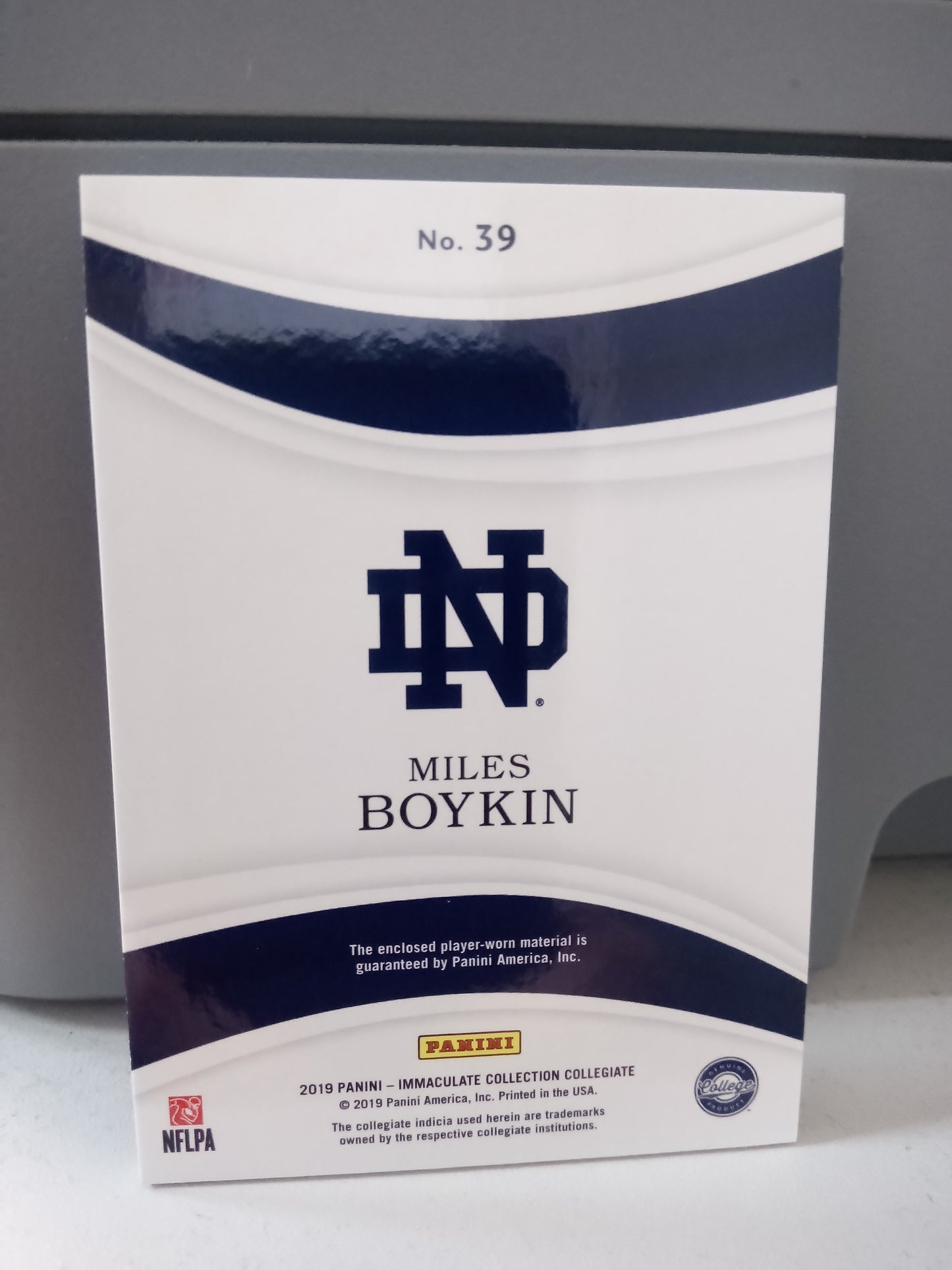 2019 Panini Immaculate * Miles Boykin * #25/25 Jumbo Patch #39