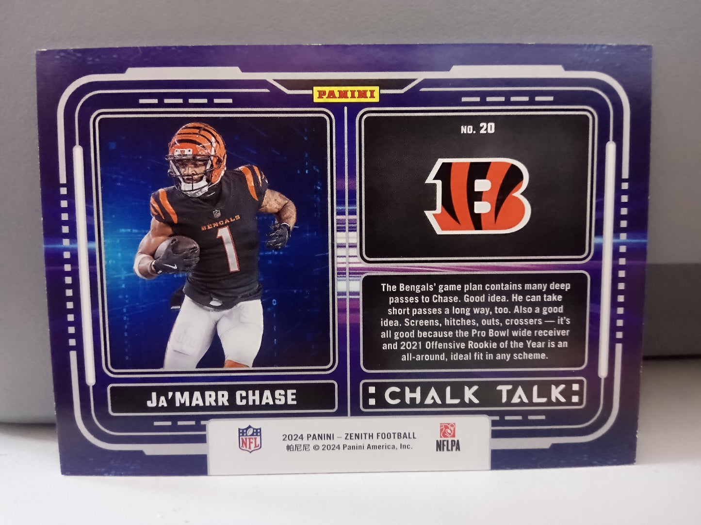 2024 Panini Zenith * Ja'Marr Chase * Chalk Talk #20