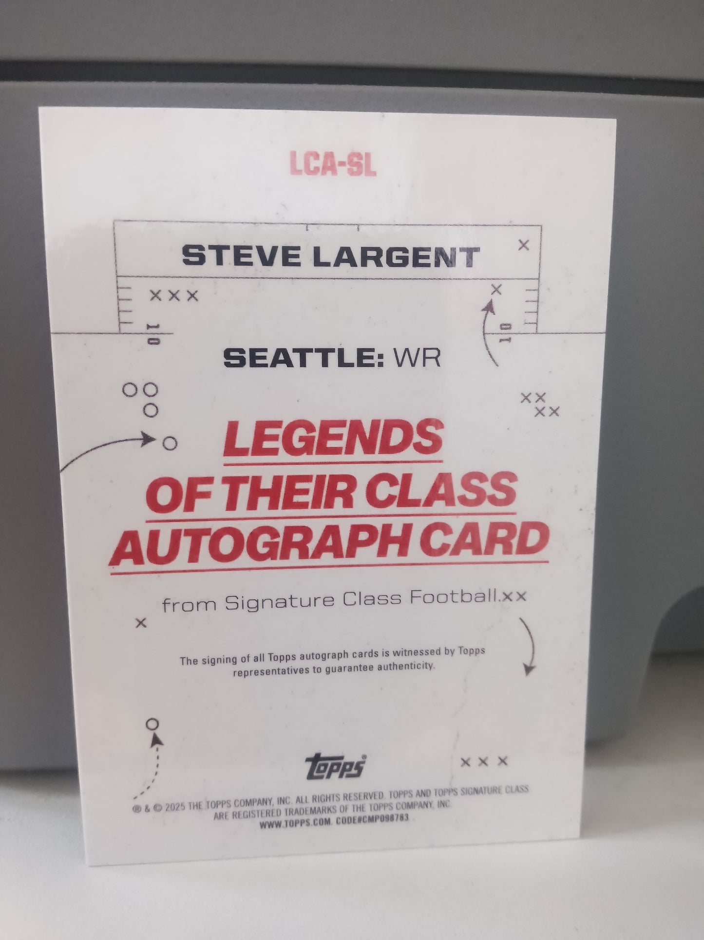 2024 Topps Signature Class * Steve Largent * Refractor Auto #LCA-SL