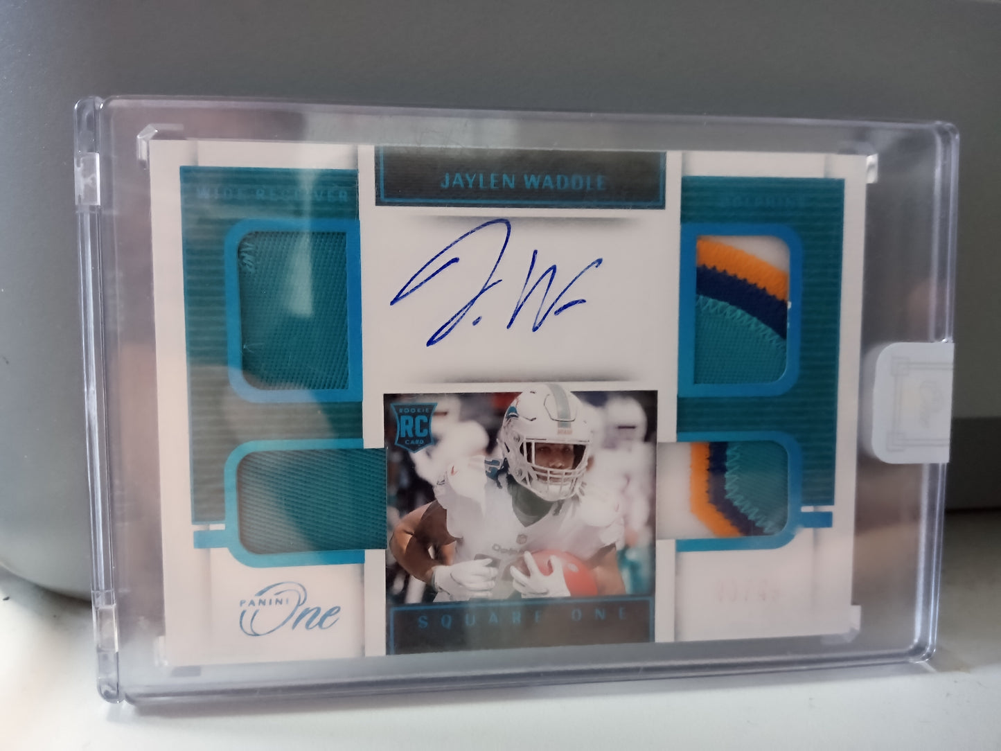 2021 Panini One * Jaylen Waddle * #40/49 Quad Patch RPA #77