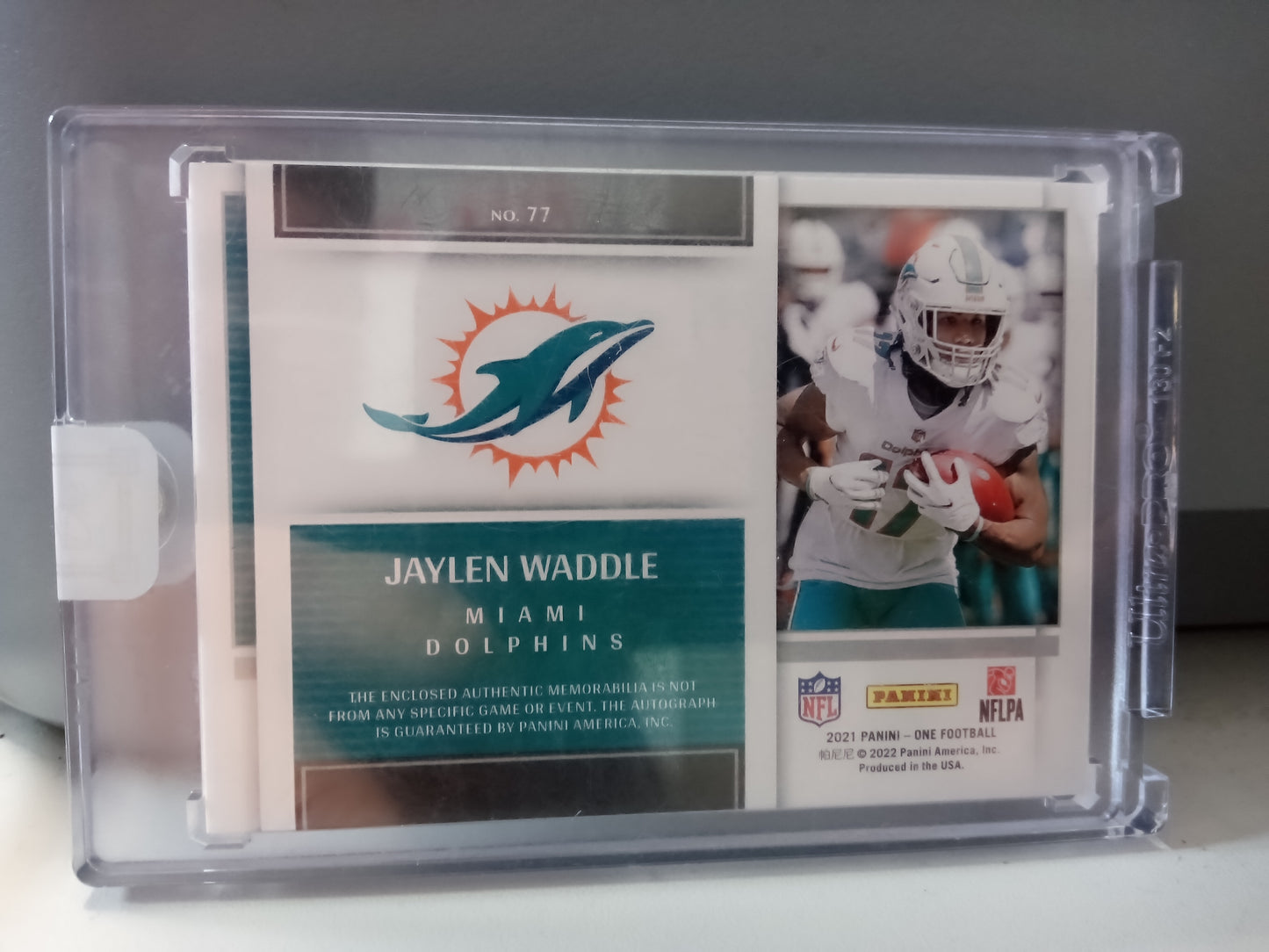 2021 Panini One * Jaylen Waddle * #40/49 Quad Patch RPA #77