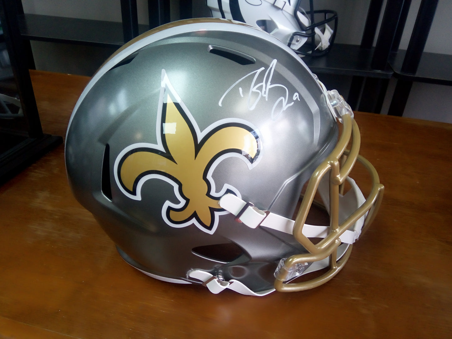 Drew Brees Signed Saints Full-Size Flash Helmet * Beckett