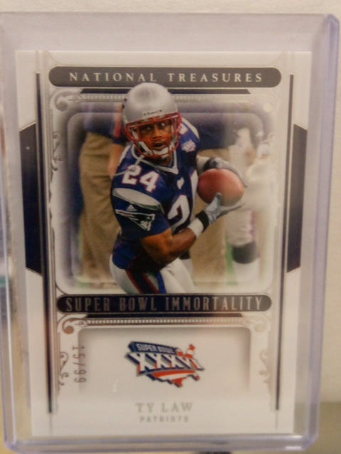 2025 Panini National Treasures * Ty Law * #15/99 Super Bowl XXXVI #SBI-TLW
