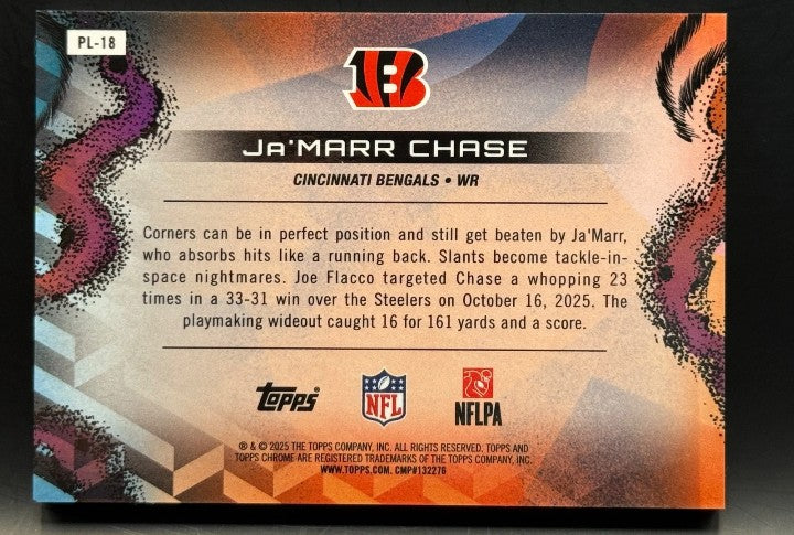 2025 Topps Cosmic Chrome * Ja'marr Chase * Planetarium SP #PL-18