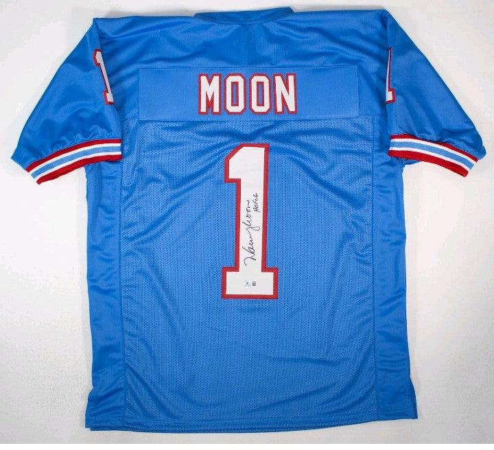 Warren Moon Signed Houston Oilers Jersey* Beckett