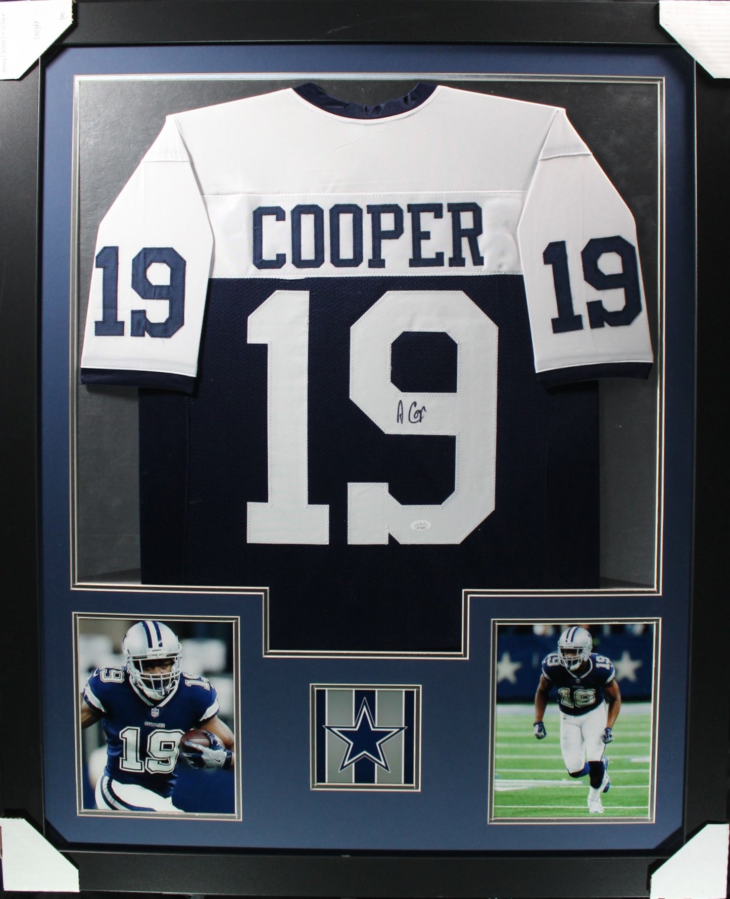 Amari Cooper Signed & Custom Framed Dallas Cowboys Jersey * JSA
