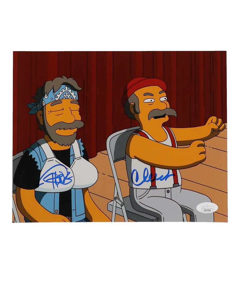 Tommy Chong & Cheech Marin Signed "The Simpsons" 8x10 Photo * JSA