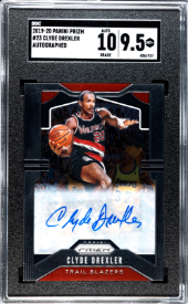 2019-20 Panini Prizm * Clyde Drexler * Auto #23 * SGC 9.5/10