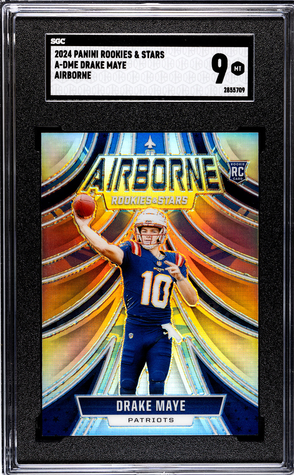 2024 Panini Rookies & Stars * Drake Maye * Airborne RC #A-DME * SGC