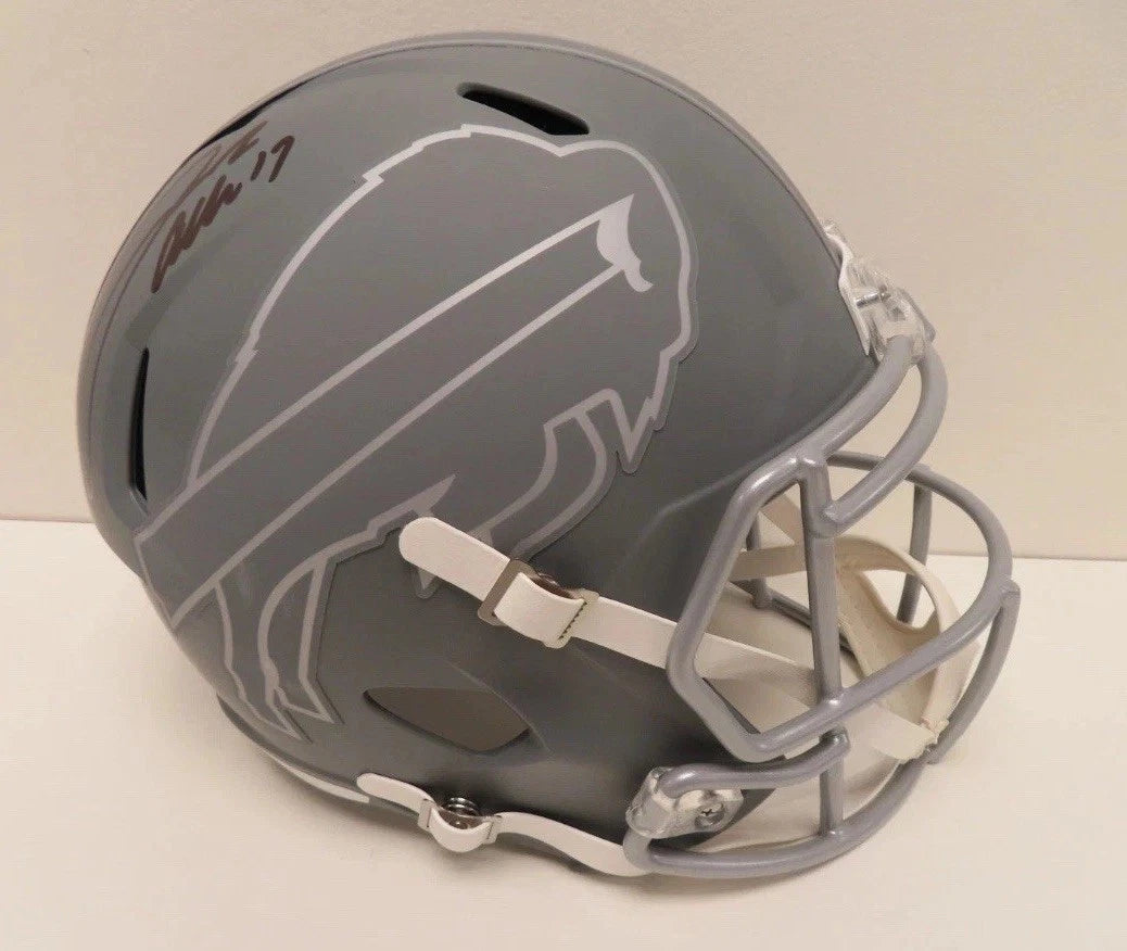 Josh Allen Signed Bills Full-Size Speed Helmet * Beckett
