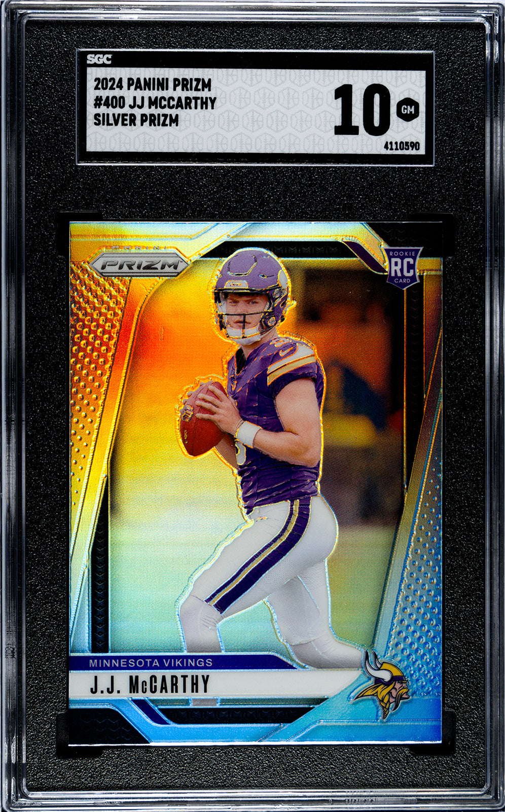 2024 Panini Prizm * JJ McCarthy * Silver Prizm RC#400 * SGC 10