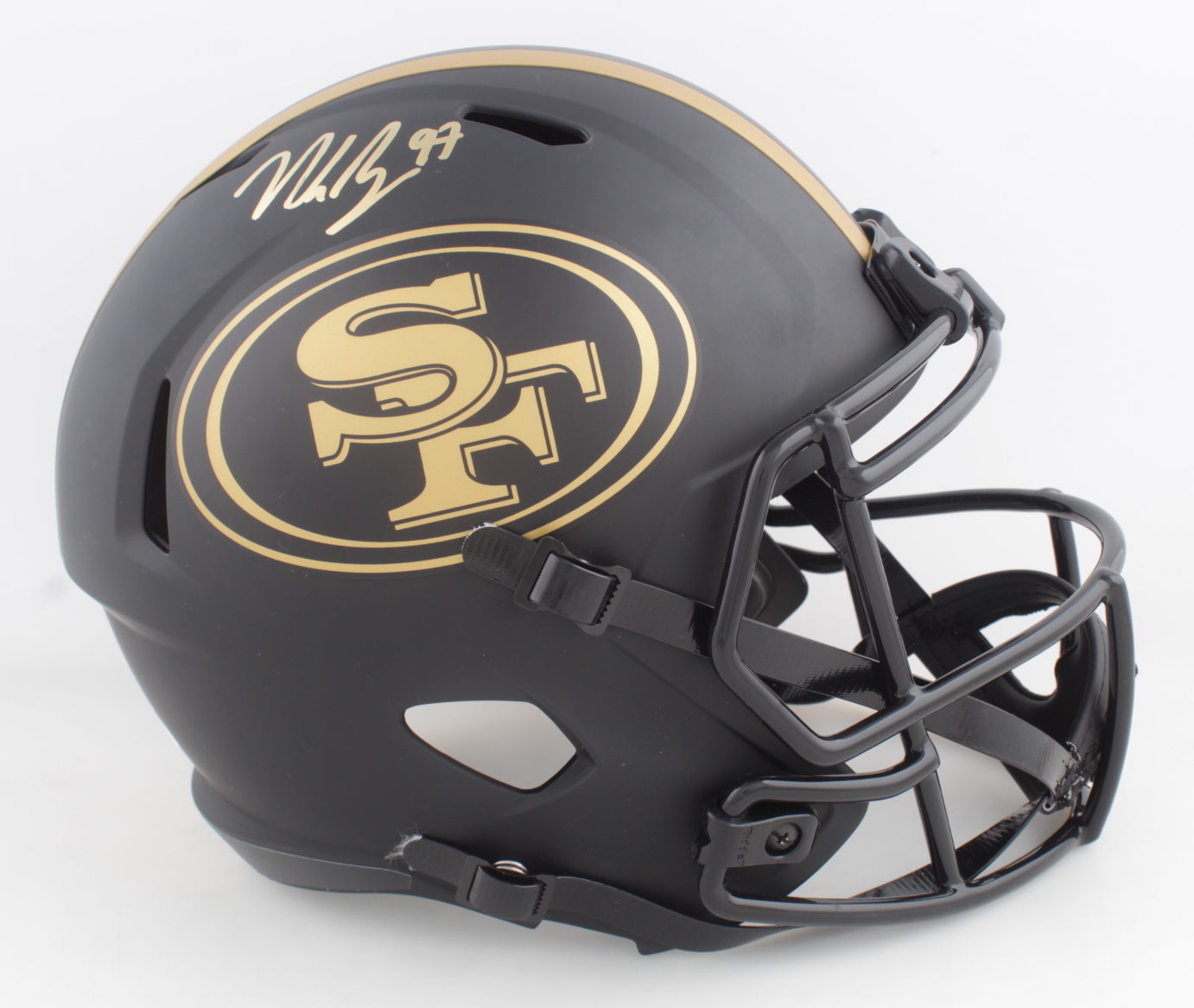Nick Bosa Signed 49ers Full-Size Eclipse Helmet * Beckett