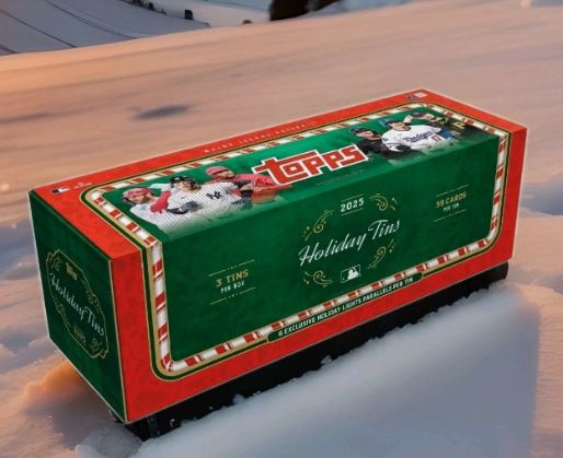 2025 Topps Holiday 3 Tin Box * Factory Sealed