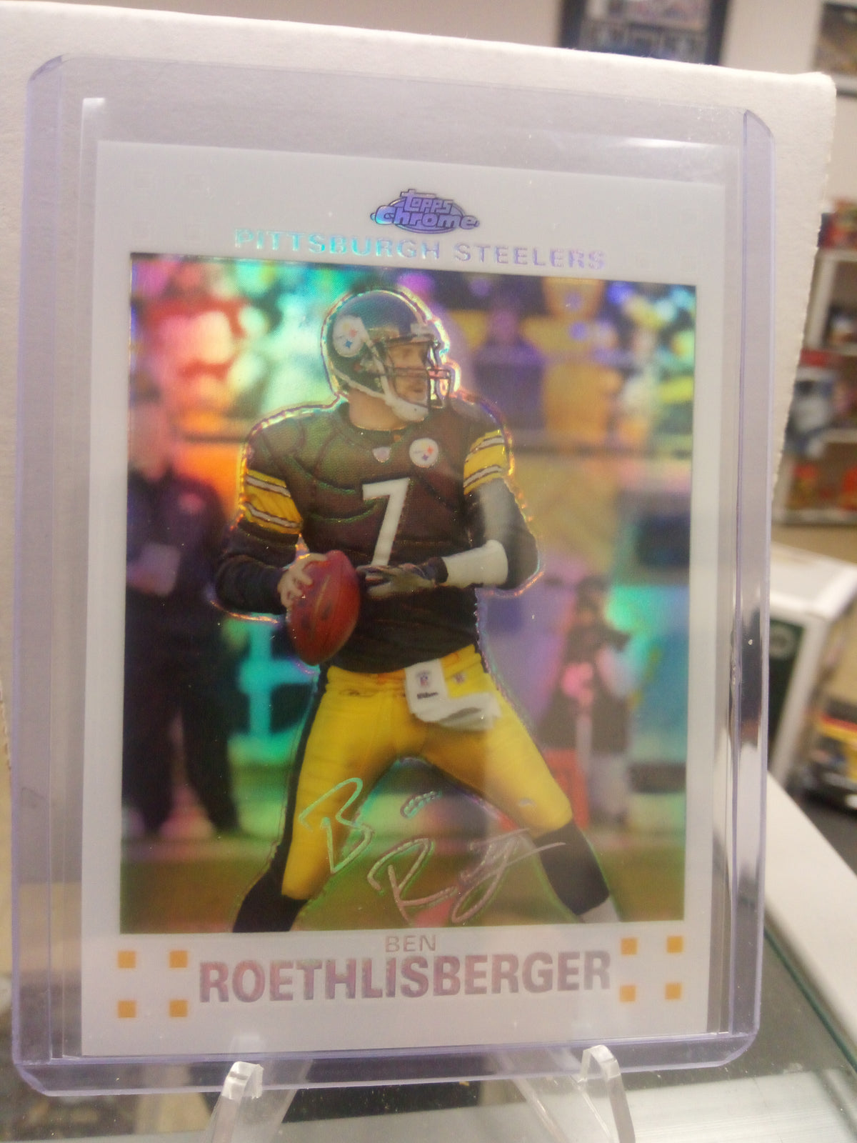 2007 Topps Chrome * Ben Roethlisberger * #824/869 White Refractor #TC62