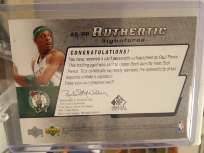 2005-06 SP Authentic * Paul Pierce * Auto #AS-PP