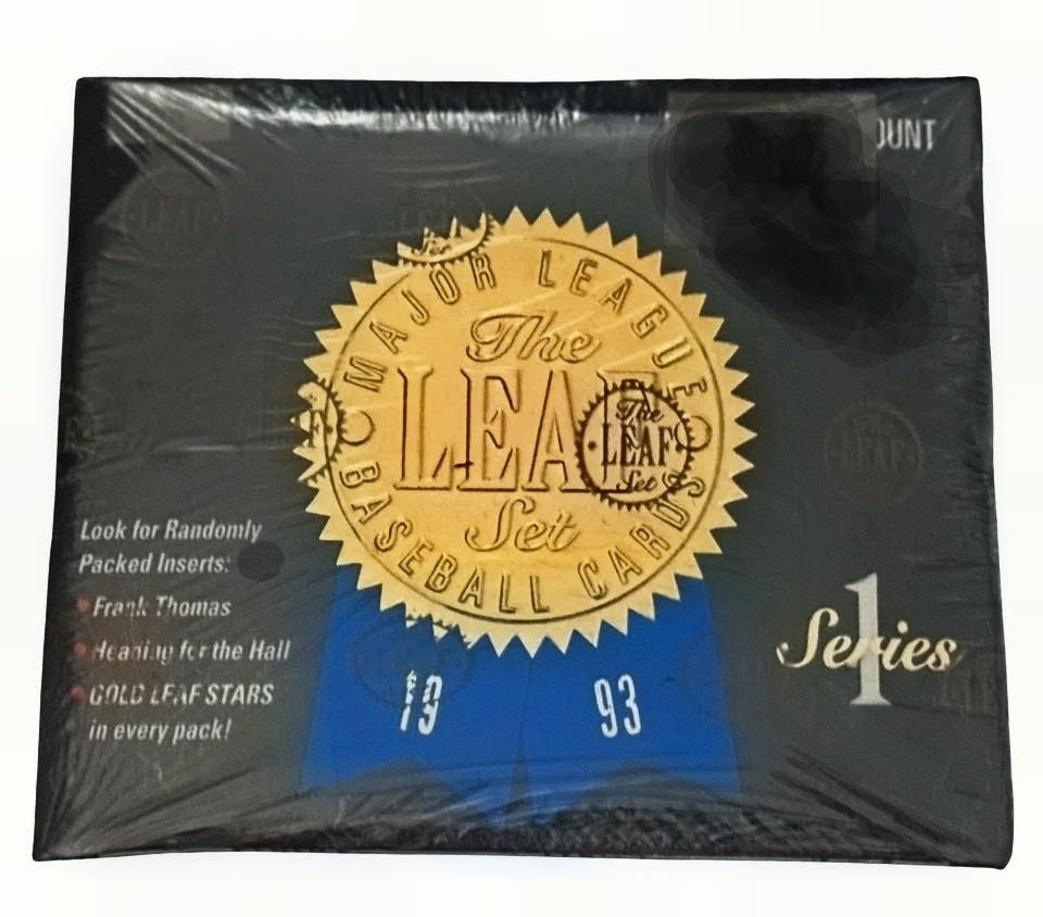 1993 Leaf Baseball Series 1 Jumbo Hobby Box - Factory Sealed