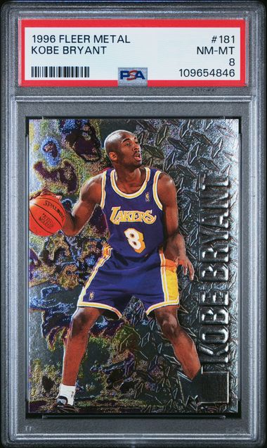 1996 Fleer Metal * Kobe Bryant * #181 * PSA 8