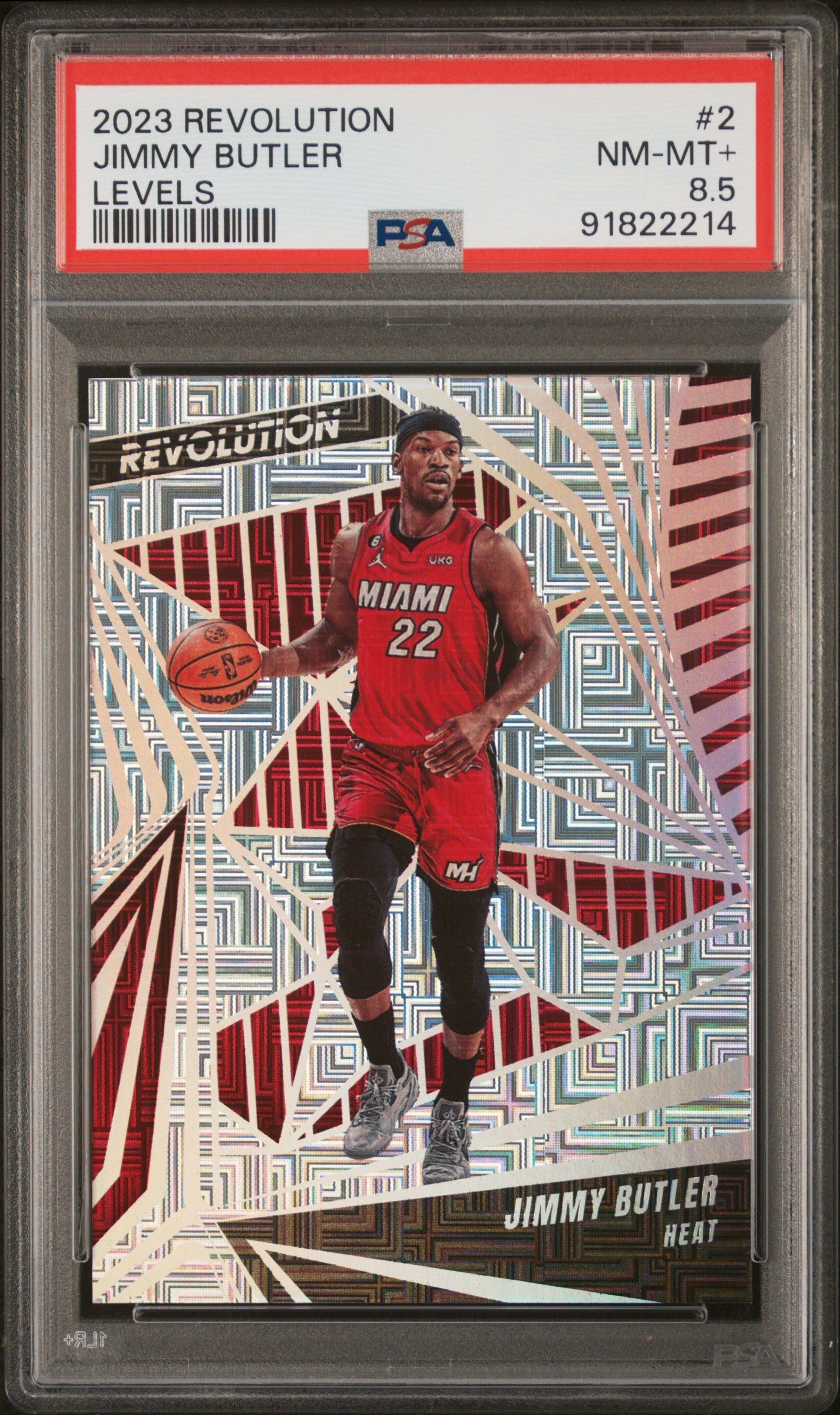 2023-24 Panini Revolution * Jimmy Butler * #30/35 Levels #2 * PSA 8.5