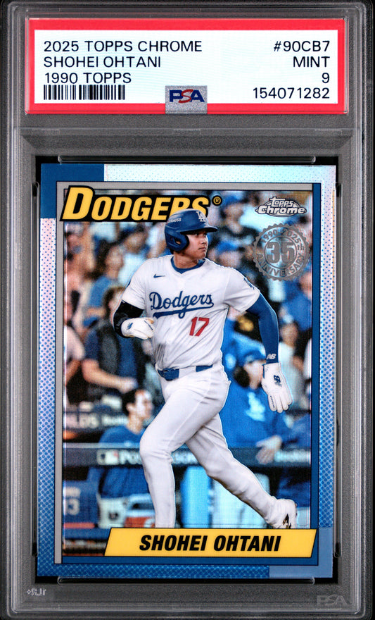 2025 Topps Chrome * Shohei Ohtani * 90CB-7 * PSA