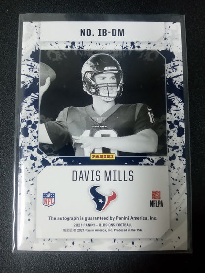 2021 Panini Illusions * Davis Mills * #01/25 Ink Blots RC Auto #IB-DM