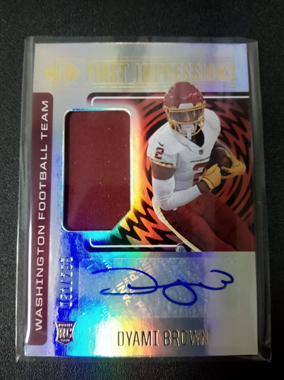 2021 Panini Illusions * Dyami Brown * #051/299 First Impressions Jersey Auto #123