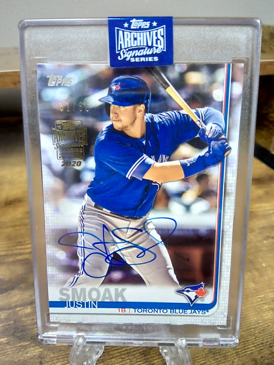 2020 Topps Archives Signatures * Justin Smoak * #31/66 19 Topps Auto #680