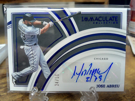 2022 Panini Immaculate * Jose Abreu * #04/10 Auto Blue #CIS-JA