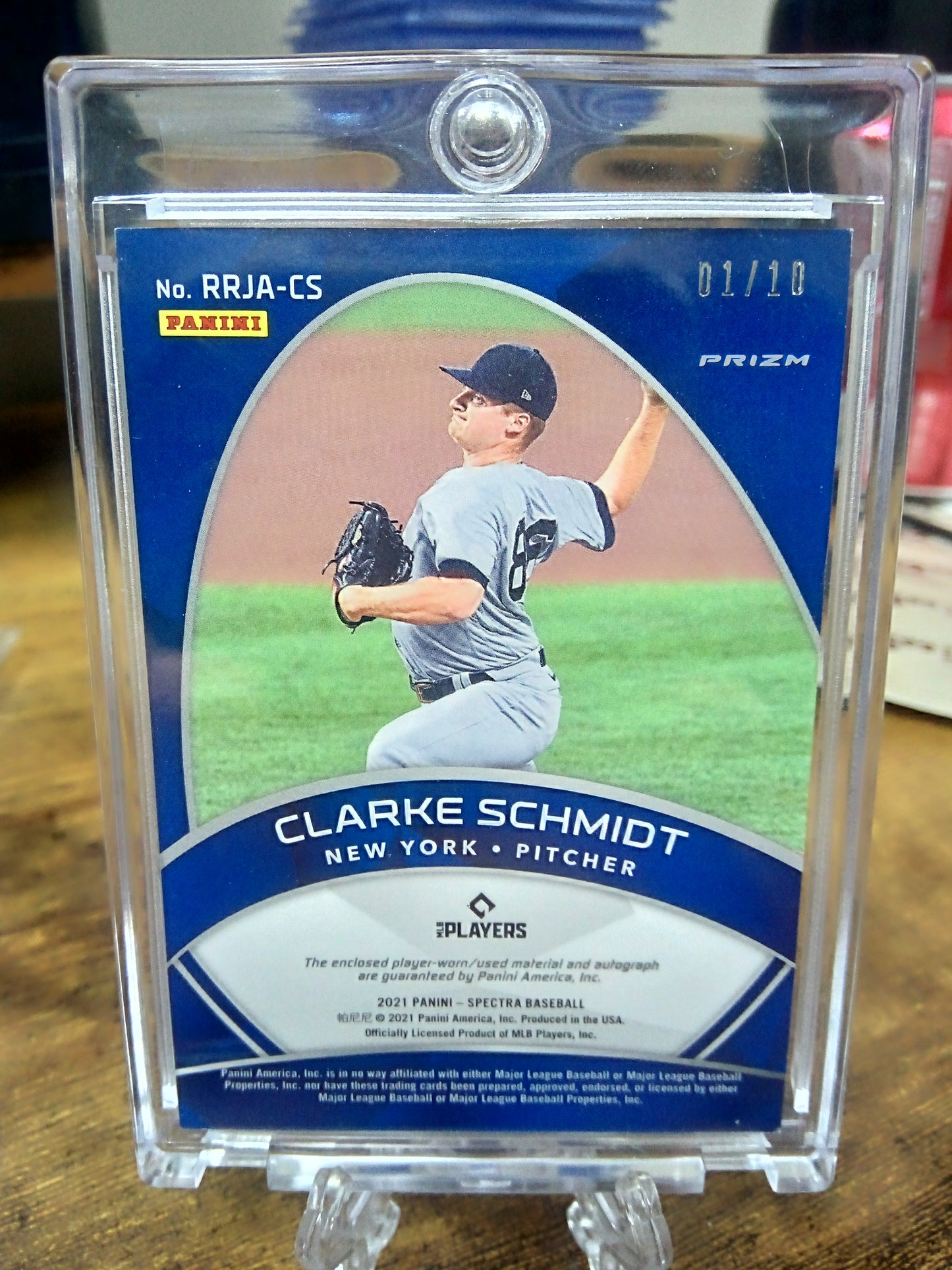 2021 Panini Spectra * Clarke Schmidt * #01/10 Radiant Triple Relic RC Auto #RRJA-CS