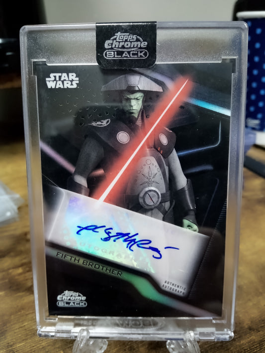 2022 Topps Chrome Black Star Wars * Fifth Brother/Philip Anthony Rodriguez Auto #A-PAR