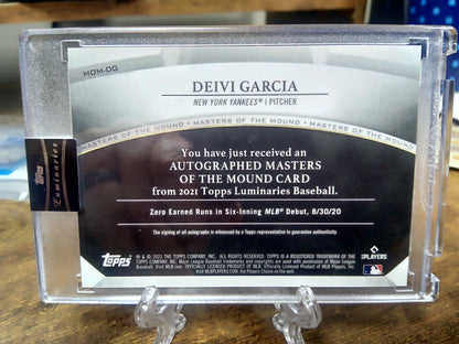 2021 Topps Luminaries * Deivi Garcia * #03/10 Masters of the Mound Red RC #MOM-DG