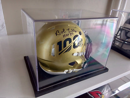 Bob Lilly Signed NFL 100 Mini Helmet In Display