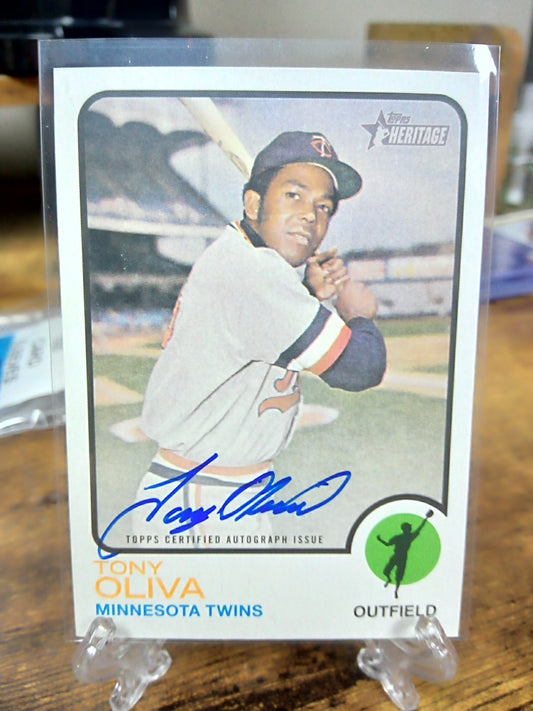 2022 Topps Heritage * Tony Oliva * Real One Auto #ROA-TO