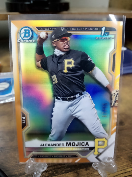 2021 Bowman Chrome * Alexander Mojica * #67/75 1st Bowman Orange #BCP-179