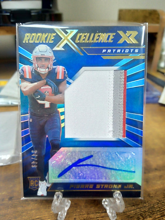 2022 Panini XR * Pierre Strong Jr * #34/49 Rookie Excellence RPA #RXE-PS