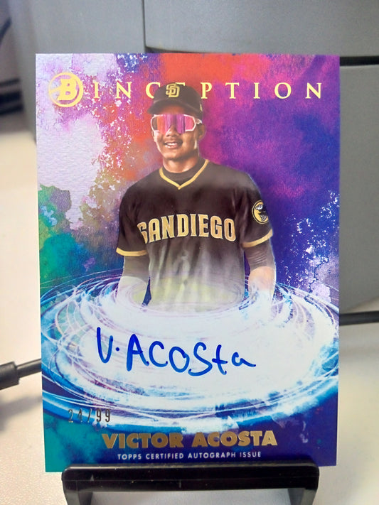 2021 Bowman Inception * Victor Acosta * #24/99 Primordial Prospect Auto #PPA-VA