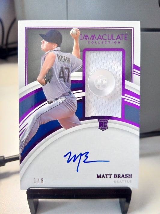 2022 Panini Immaculate * Matt Brash * #1/8 RPA Button #162