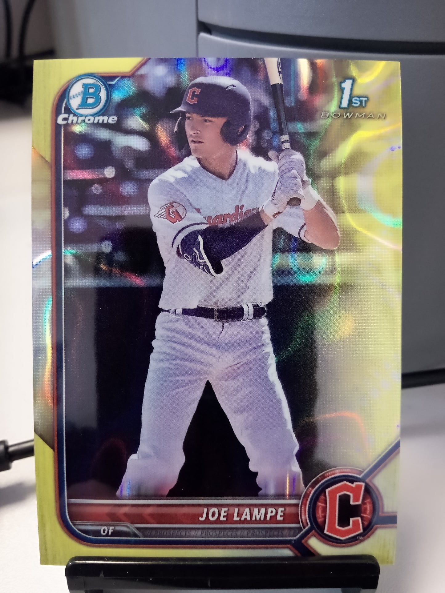 2022 Bowman Draft Chrome * Joe Lampe * #52/75 Yellow Lava Refractor #BDC-67