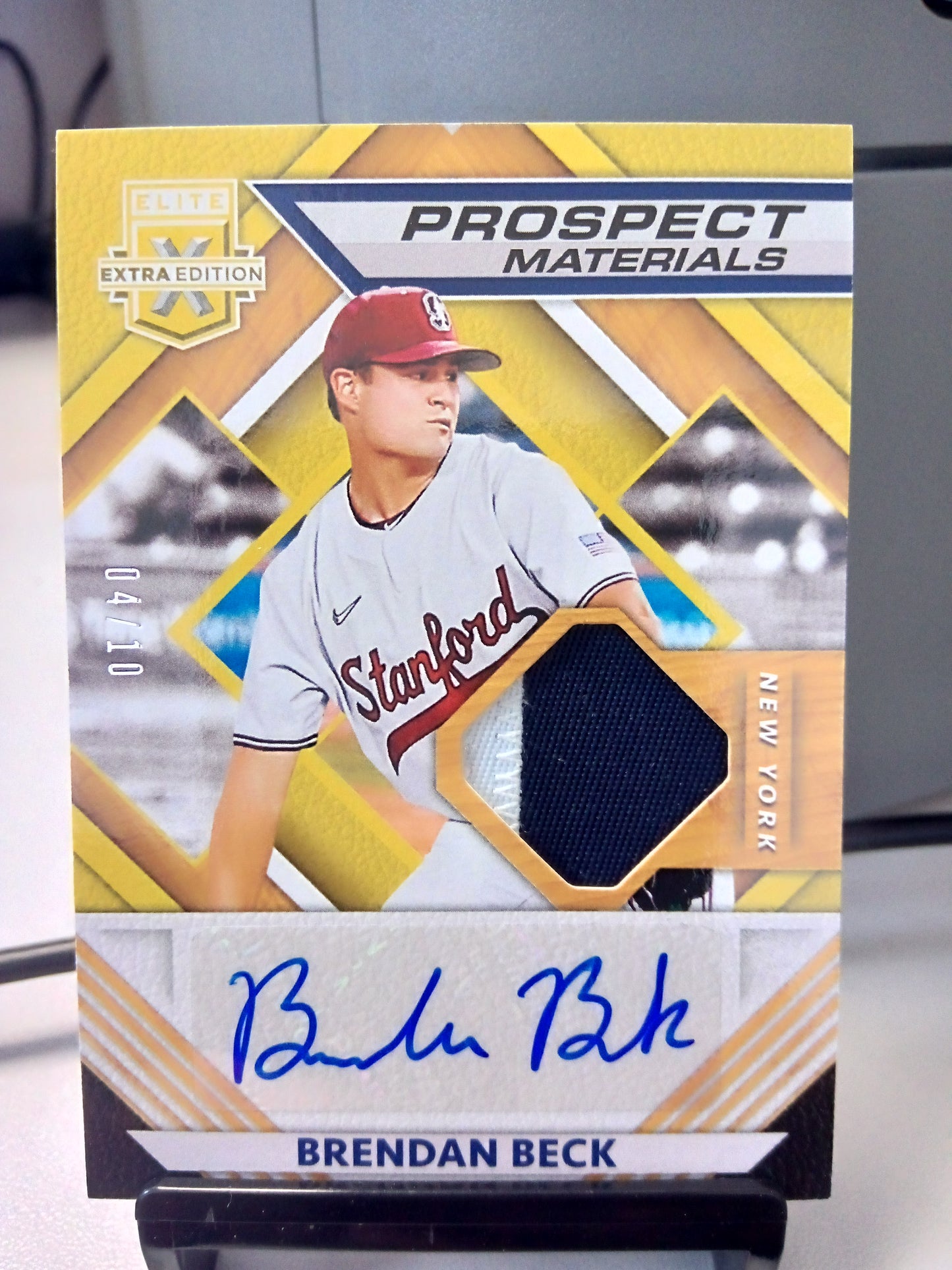 2021 Panini Elite Extra * Brendan Beck * #04/10 Prospect Materials Auto Gold #PMS-BB - 50% OFF