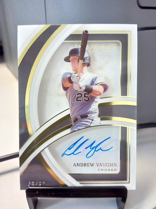 2022 Panini Immaculate * Andrew Vaughn * #46/99 Shadowbox Signatures #SS-AV