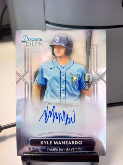 2022 Bowman Sterling * Kyle Manzardo * Prospect Auto #PA-KMA