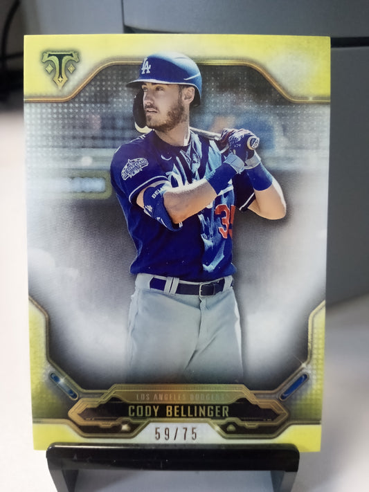 2020 Topps Triple Threads * Cody Bellinger * #59/75 Citrine #45