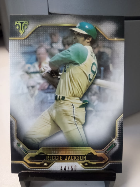 2020 Topps Triple Threads * Reggie Jackson * #44/50 Onyx #100